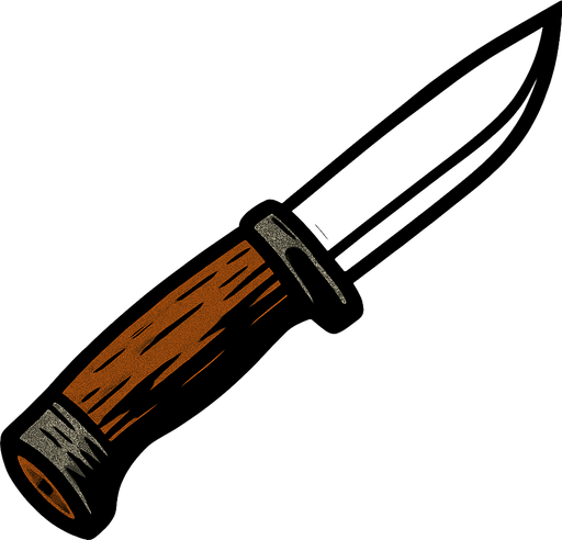 Mora knife classic.
In-Game asset.  2d.  High contrast.  No shadows