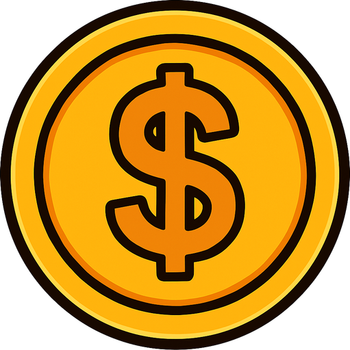 Coin.
In-Game asset.  2d.  High contrast.  No shadows
