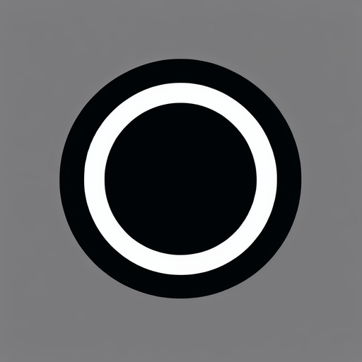 white circle ring.
basic shape. White