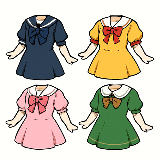 Farkli anime kızı gövdeleri