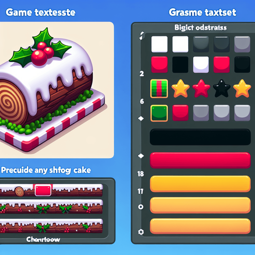 a christmas log cacke. plastic style. Single Game Texture. In-Game asset. 2d. Blank background. High contrast. No shadows.