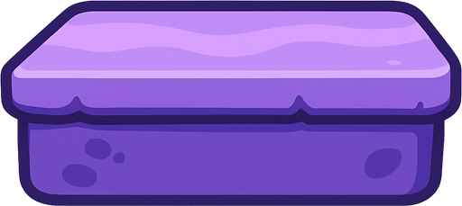 soft purple platform.
In-Game asset.  2d.  High contrast.  No shadows. Hd