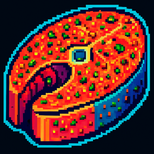 This fish steak with spices added to.