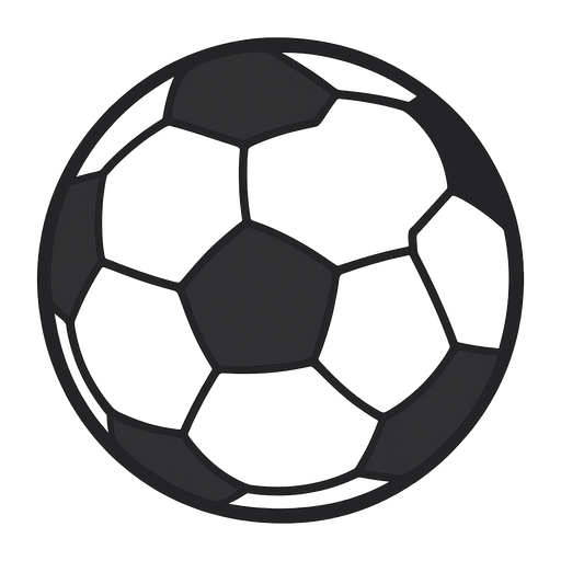 Footbal ball
. No background. Transparent background. Blank background. No shadows. 2d. In-Game asset. flat