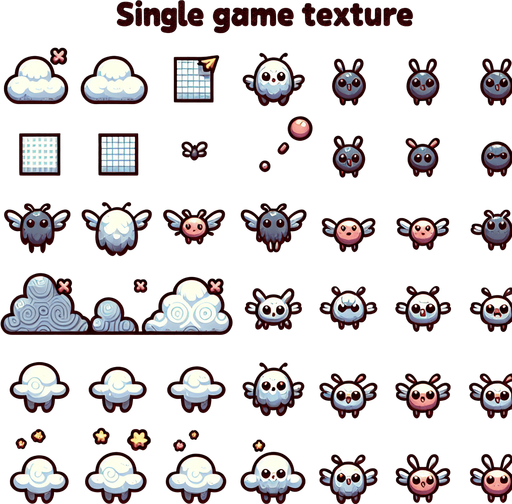 uçabilen düşmanlar tatlı düşman.
Single Game Texture.  In-Game asset.  2d.  Blank background.  High contrast.  No shadows