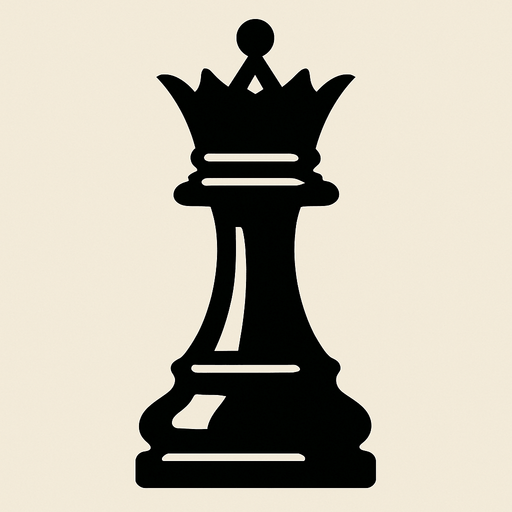 Black Queen Chess.
In-Game asset.  2d.  High contrast.  No shadows