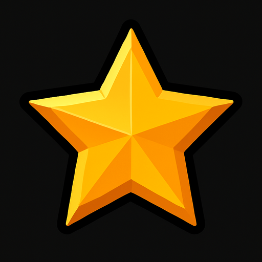 star.
In-Game asset.  2d.  High contrast.  No shadows