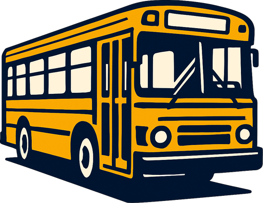 Imagine a bus.
High contrast.  No shadows