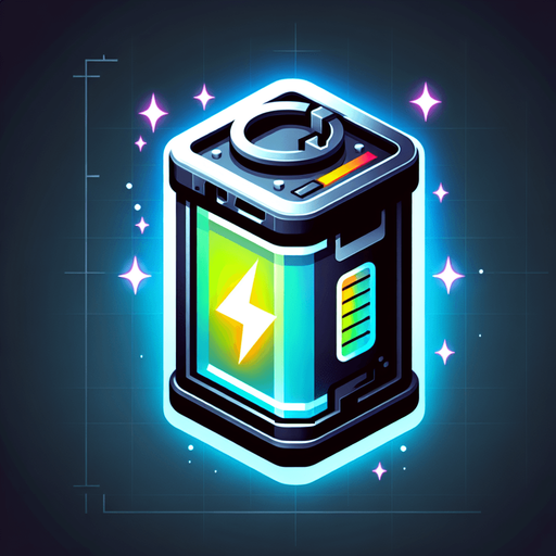 Контейнер с энергией.
Single Game Texture. In-Game asset. 2d. Blank background. High contrast. No shadows.