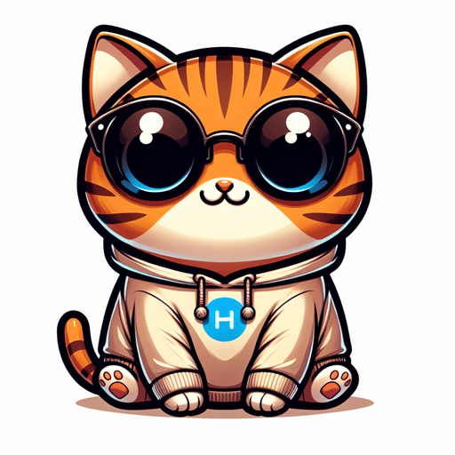 "The character in the image is an adorable, cartoon-style orange tabby cat, marked by its striking stripes. It features a round face, concealed behind oversized, round, dark opaque sunglasses, giving it an air of mystery. The cat's form is delightfully small relative to its head, contributing to its cute, chubby appearance. It wears a simple, light-colored hoodie. Prominently featured on the hoodie is a unique logo: a pair of arrows, with the blue arrow aiming left and the black arrow aiming right. This hoodie, complete with a drawstring, showcases the cat's laid-back style. With its paws out in front, the cat sits in a posture of ease, radiating a sense of peace and satisfaction. The character's playful and whimsical nature makes it not just an ideal mascot but also a captivating character in children's stories.
Single Game Texture. In-Game asset. 2d. Blank background. High contrast. No shadows.