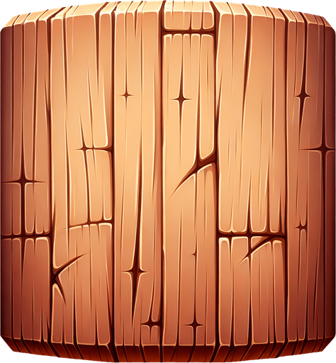 açık kahve rengi tahta çizikli.
Single Game Texture. In-Game asset. 2d. Blank background. High contrast. No shadows.