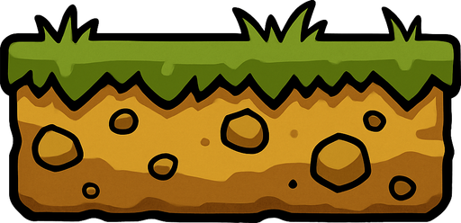 ground.
In-Game asset.  2d.  High contrast.  No shadows