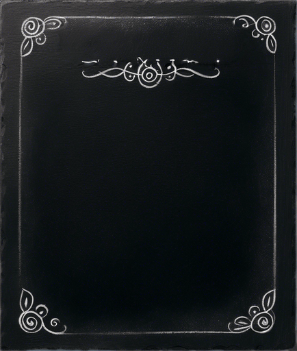 Small Title "ELIXIR" handwritten in chalk. aligned top