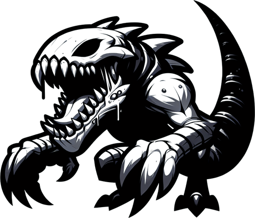 carnivore.
Single Game Texture. In-Game asset. 2d. Blank background. High contrast. No shadows.