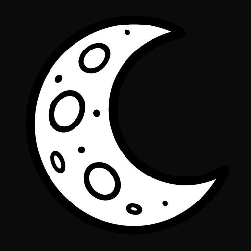 oyunlardaki beyaz ay.
In-Game asset.  2d.  High contrast.  No shadows