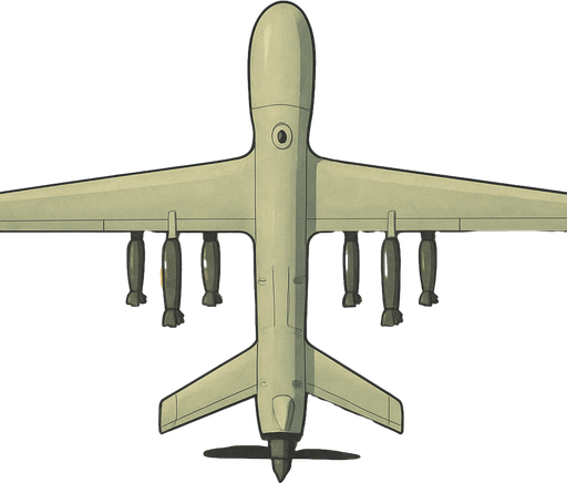 bomber drone top view