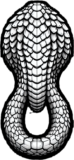 Single, Anaconda snake head segment. Seen from above.
Single Game Texture. In-Game asset. 2d. Blank background. High contrast. No shadows.