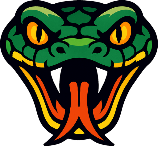 snake head.
In-Game asset.  2d.  High contrast.  No shadows