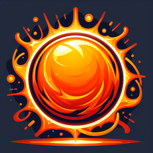 create a round bright orange energy orb.
Single Game Texture. In-Game asset. 2d. Blank background. High contrast. No shadows.