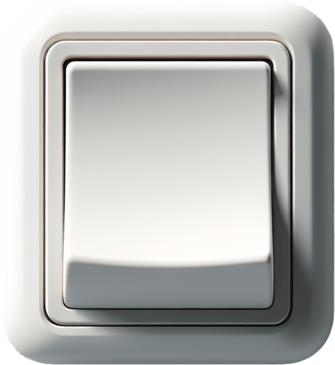 matte white rockerSwitch front view.