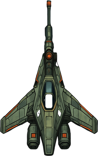 sniper spaceship top view
