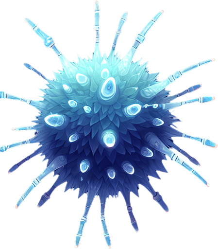 shining plankton.
Single Game Texture.  In-Game asset.  2d.  Blank background.  High contrast.  No shadows