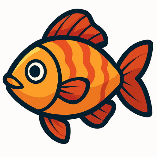 Fish.
In-Game asset.  2d.  High contrast.  No shadows