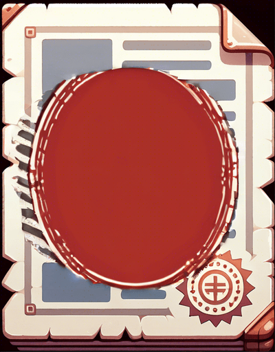 red simple stamp