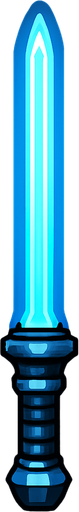 Blue light sword.
In-Game asset.  2d.  High contrast.  No shadows