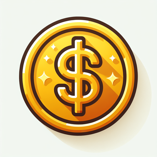 Altın 2d para düz renk.
Single Game Texture.  In-Game asset.  2d.  Blank background.  High contrast.  No shadows