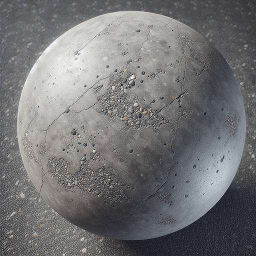 Photorealistic Concrete pavement, top view