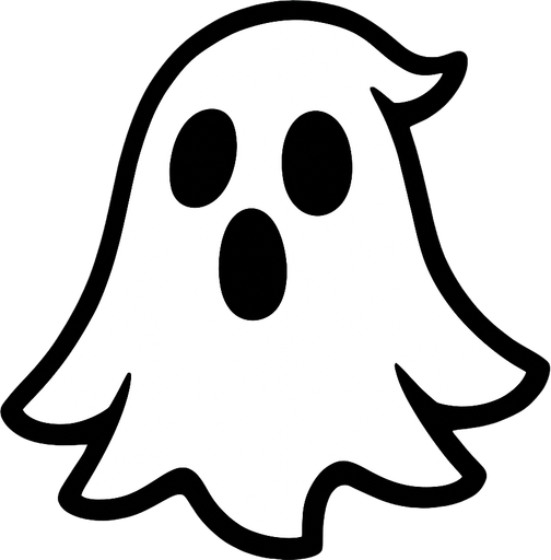 Ghost.
In-Game asset.  2d.  High contrast.  No shadows