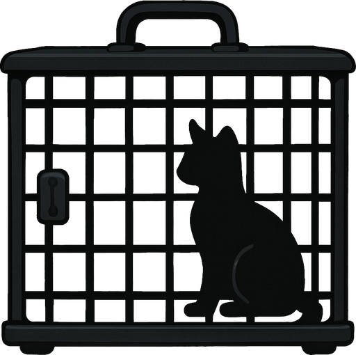 cat cage black.
2dNo backgraund,No shadows,Game assest