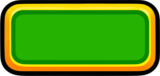 green button empty.
In-Game asset.  2d.  High contrast.  No shadows