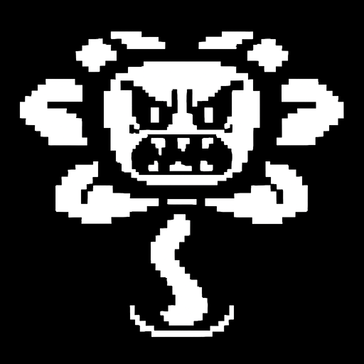 undertale flowy character angry.
In-Game asset.  2d.  High contrast.  No shadows. undertale game