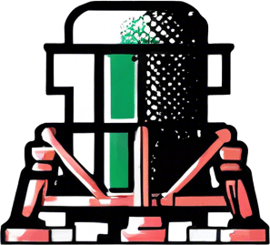 same image but add a green flag on top of the lander