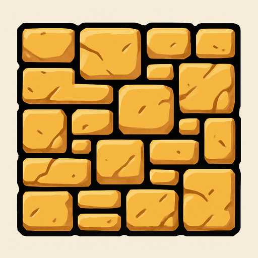 Wall.
In-Game asset.  2d.  High contrast.  No shadows