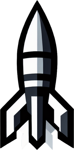missile.
Single Game Texture. In-Game asset. 2d. Blank background. High contrast. No shadows.