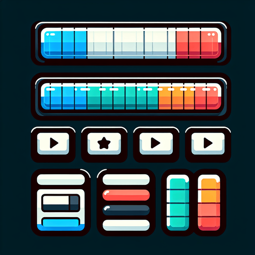 powerbar.
Single Game Texture. In-Game asset. 2d. Blank background. High contrast. No shadows. HD Color