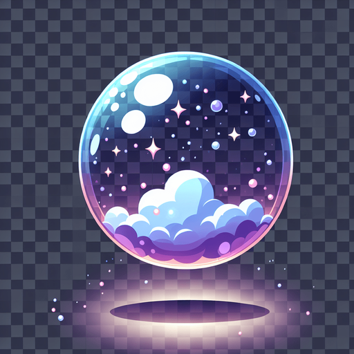 Transparent sheild bubble.
Single Game Texture. In-Game asset. 2d. Blank background. High contrast. No shadows.