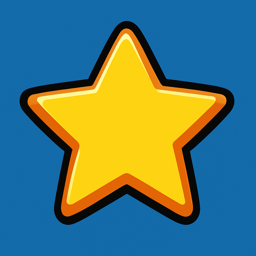 star.
In-Game asset.  2d.  High contrast.  No shadows
