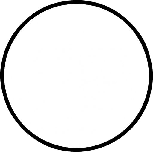 white color circle.
In-Game asset.  2d.  High contrast.  No shadows