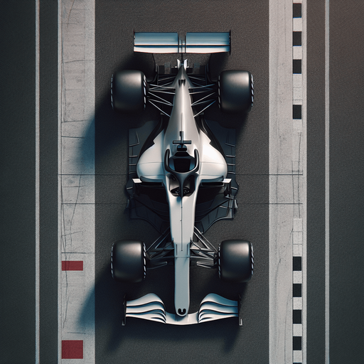 F1 car from upwards