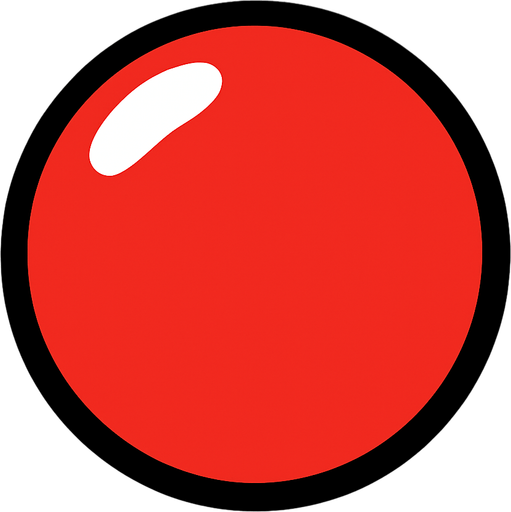 redBall.
In-Game asset.  2d.  High contrast.  No shadows