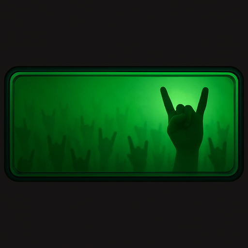 make hand signs smaller but more crowded lightly blended into the background flu