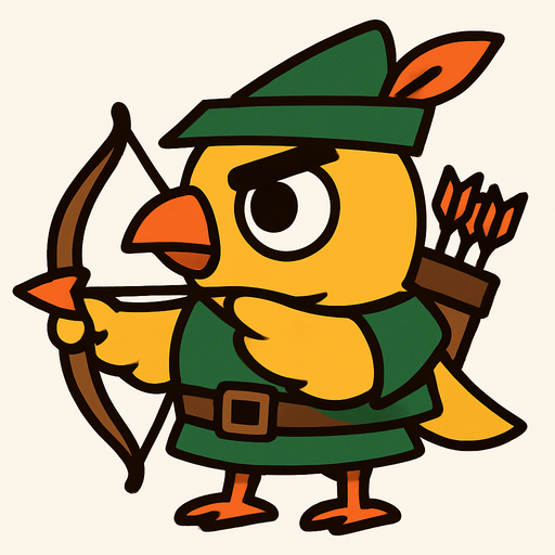 2d Archer bird eye.
In-Game asset.  2d.  High contrast.  No shadows