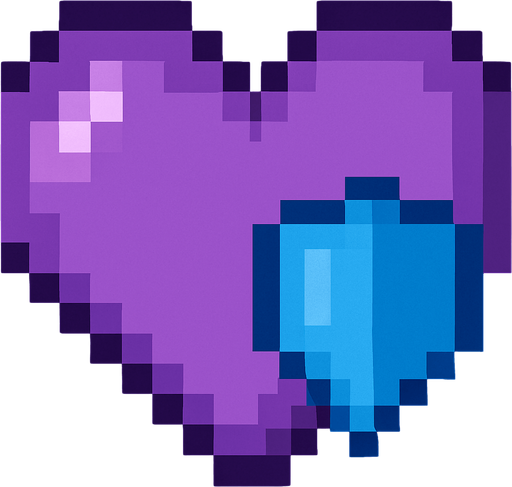 heart with blue shield