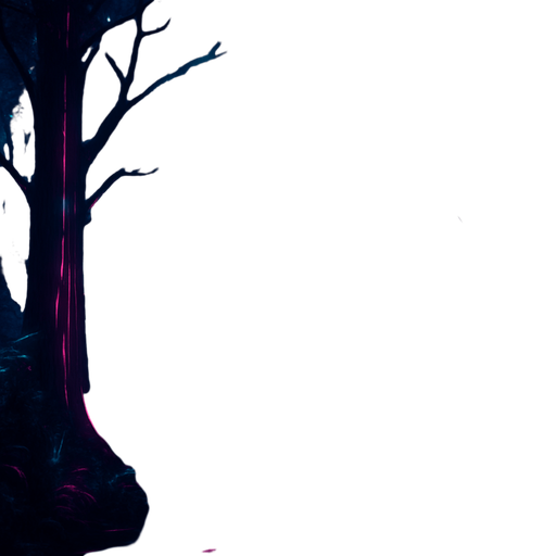 Cyberpunk forest background image large