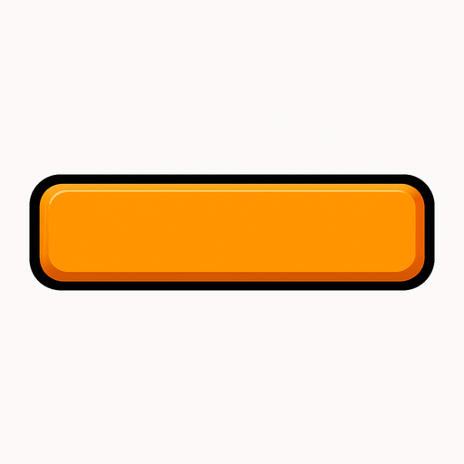 Long button.
In-Game asset.  2d.  High contrast.  No shadows