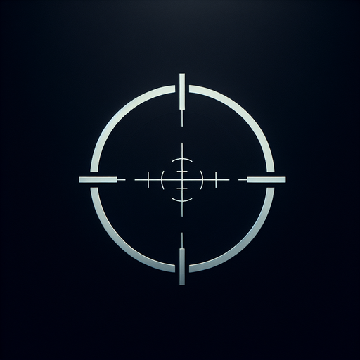 white crosshair.